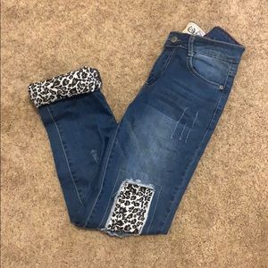 L&B Cheetah Cuff Jeans!